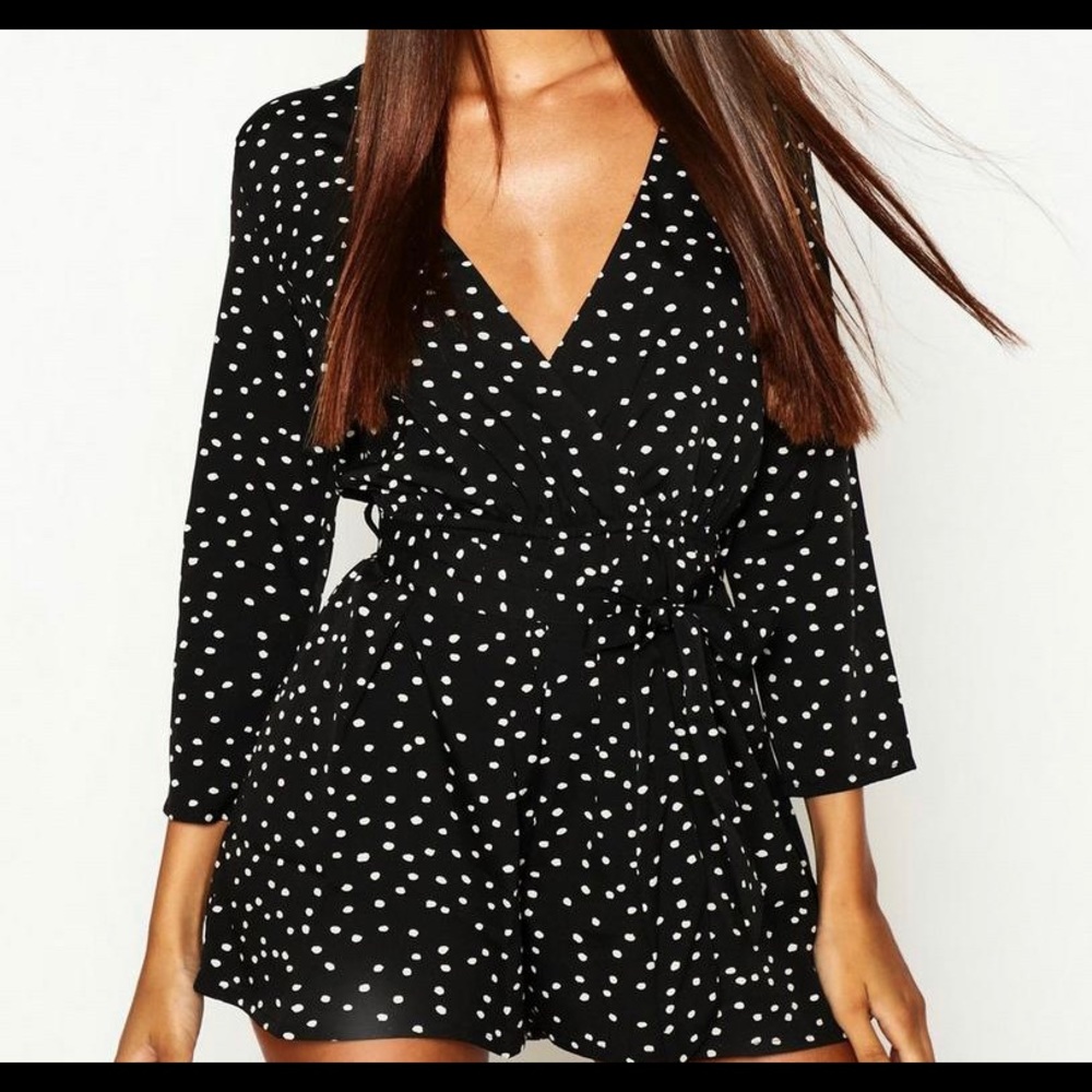 Polka dot romper